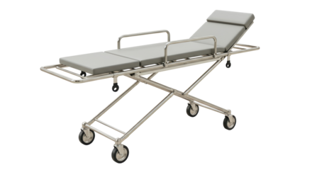 Isolated Medical Stretcher with Wheels