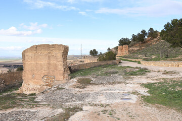 Remains of The Chinchilla de Montearagon village castle