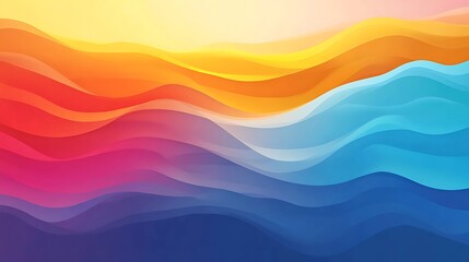Fototapeta premium Colorful Wave Abstract Background. (1)