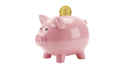 Isolated Piggy Bank