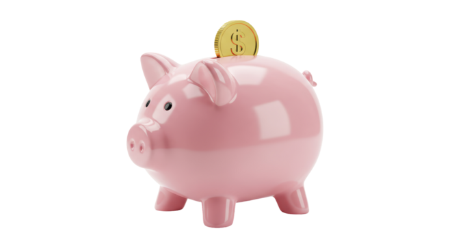 Isolated Piggy Bank