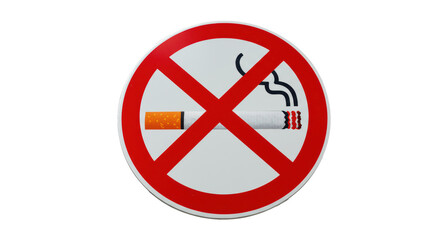 Obraz premium Isolated No Smoking Sign