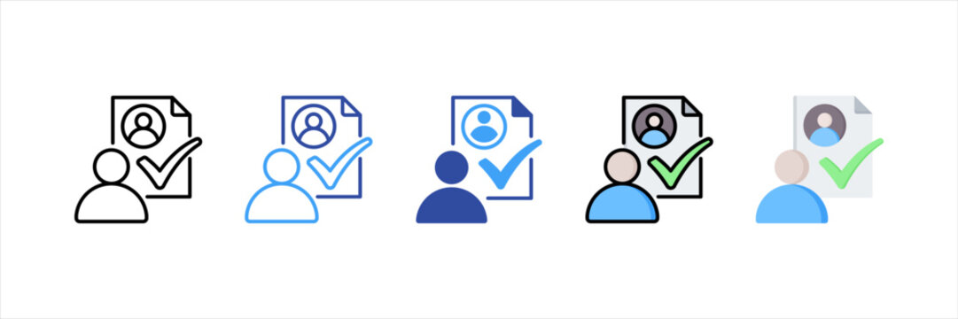 Attendance Multi Style Icon Set