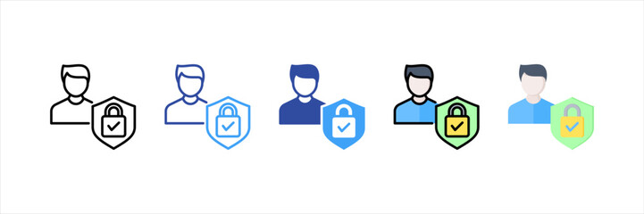 Confidential Multi Style Icon Set