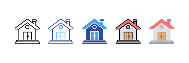 Home Multi Style Icon Set