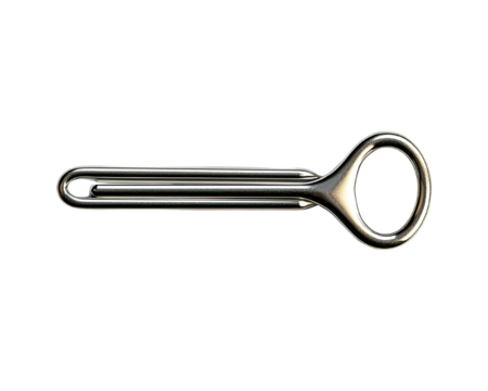 A metallic clevis pin used in mechanical applications for securing different components together. isolated on a transparent or white background