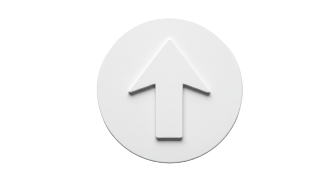 Isolated Up Arrow Symbol