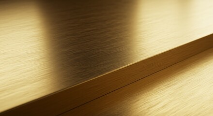 Golden Hues: Warm Metal Texture & Light AI Generated