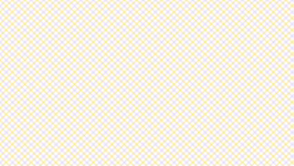 Yellow and purple in the white background diagonal plaid backdrop. Checkered seamless pattern.