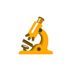 microscope on white background