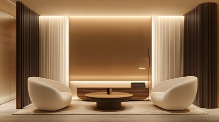 Modern minimalist living room interior. (4)