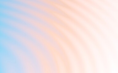 波紋のような形と朝焼けのようなグラデーションが美しい背景素材。3Dレンダリング。