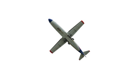 Isolated Airplane Underside View