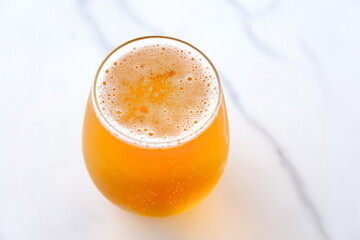 よく冷えたビールのグラス
