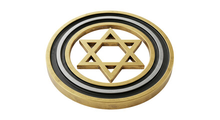 Isolated Star of David Medallion