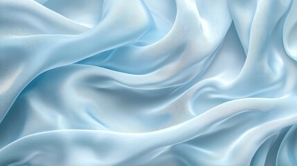 Obraz premium A blue fabric with a wave pattern