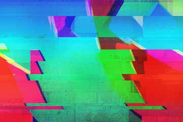 Neon glitch art with vibrant yellow, green, pink. 80s, trippy style, acid colors, digital distortion. Posters, digital art, modern 90s, 2000s, Y2K creative banner.
