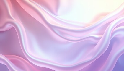 Obraz premium Pearlescent Silk Waves in Soft Hues