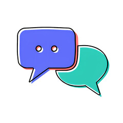 Naklejka premium Message Bubble Icon