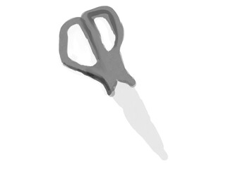 scissors on white background
