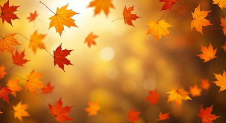 Autumn's Golden Dance AI Generated