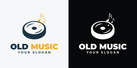 Fototapeta premium music logo Template design element with modern&nbsp;concept.