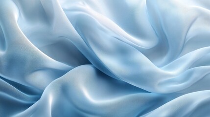 Obraz premium A blue fabric with a pattern of waves