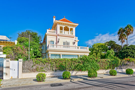 Seafront of Sitges,a beautiful town near Barcelona. - Powered by Adobe