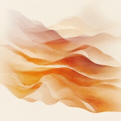 Obraz premium Abstract Waves of Warm Earthy Tones Blending Softly in a Fluid Composition Capturing the Essence of Nature and Calmness in a Serene Landscape
