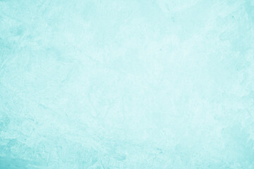 Pastel blue and white concrete stone texture for background in summer wallpaper. Cement and sand wall of tone vintage. Concrete abstract wall of light cyan color, cement texture mint green for design.