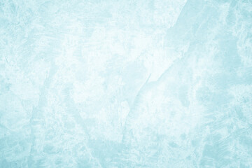 Pastel blue and white concrete stone texture for background in summer wallpaper. Cement and sand wall of tone vintage. Concrete abstract wall of light cyan color, cement texture mint green for design.