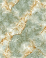Abstract green marble texture background with natural brown veins seamless pattern for interior design