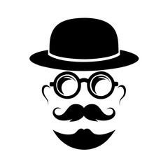 Gentleman Silhouette Vector Illustration