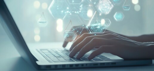 Digital Legal Work on Laptop (1)