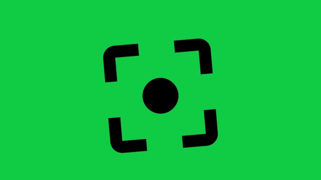 Google Lens Search Icon Animation on Green Screen | 4K AI Vision Recognition Motion Graphic