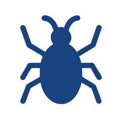 Bug Icon Vector Illustration. Insect Silhouette Symbol