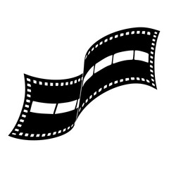 Fototapeta premium Film Strip Icon Vector 