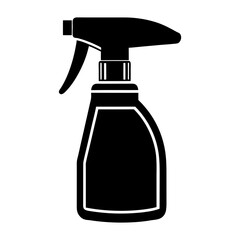 Spray Bottle Icon Vector Illustration. Cleaning Product Silhouette Symbol