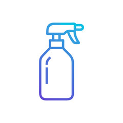 Obraz premium Spray Bottle Line Icon