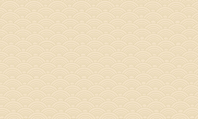 Fototapeta premium Classic oriental wave pattern background in soft beige tones, creating a subtle and elegant texture. Perfect for Chinese New Year themes, evoking tradition, harmony, and cultural richness.