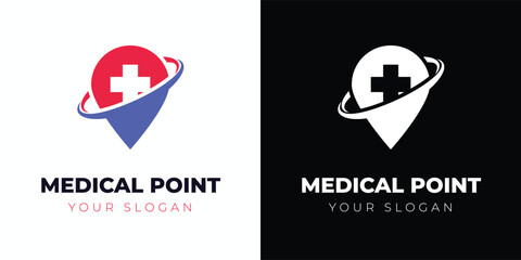 Health care logo and Medical logo Template design element with modern concept.