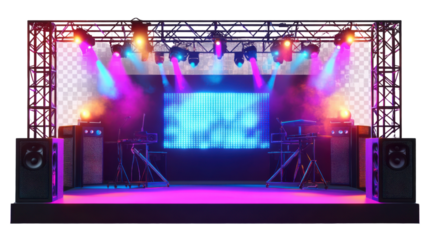 stage lights on stage