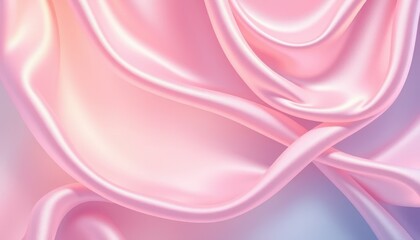 Soft Pink Satin with Golden Highlights