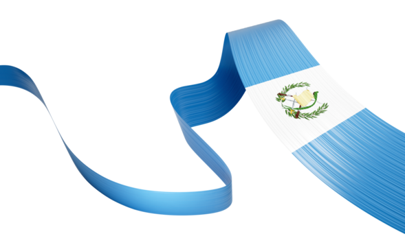 3d Flag Of Guatemala 3d Shiny Waving Guatemala Ribbon Flag 3d Illustration