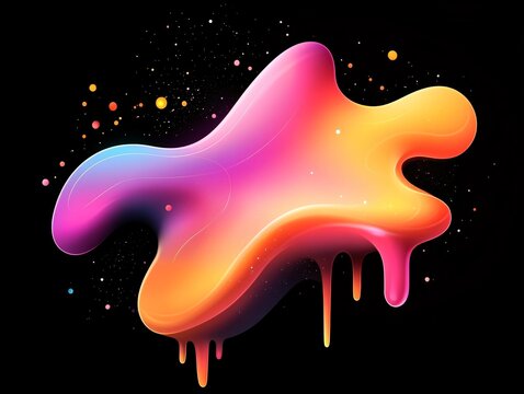 Abstract liquid gradient composition digital art fluid design modern aesthetic vibrant colors creative visualization
