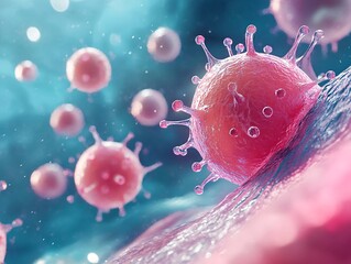 Digital rendering of progesterone molecules science lab educational content macro environment close-up viewpoint molecular concept