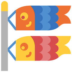 koinobori flat icon
