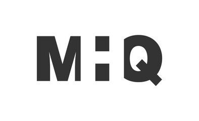 MHQ logo design. Initial letter M H Q bold font style for tech startups, consulting, corporate branding. Creative company name, headlines typography identity, trendy logotype.