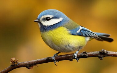 Fototapeta premium Tiny Bird Autumn Branch