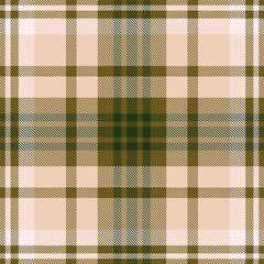 Creation fabric plaid pattern, conceptual vector texture check. Mat textile seamless tartan background in yellow and light colors.
